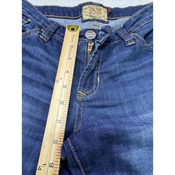 Dear John Blaire High Rise Straight 5-Pocket Blue Jeans Med Wash Women Size 28 - Picture 4 of 12